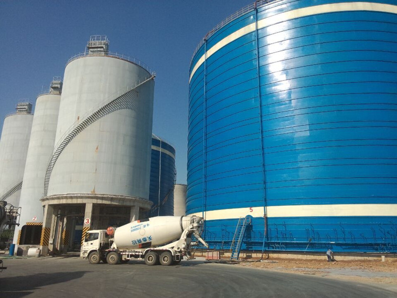 粉煤灰钢板仓高迪现场