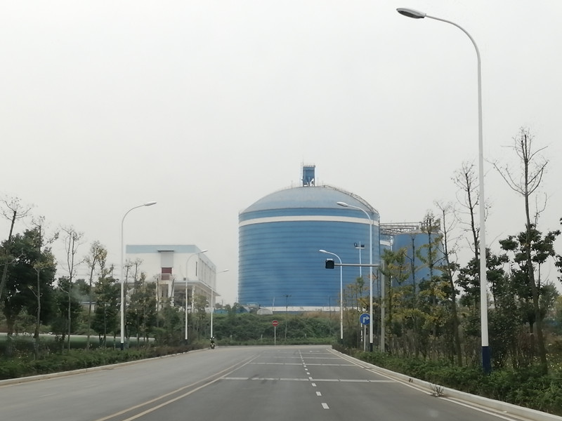 粉煤灰钢板仓高迪现场